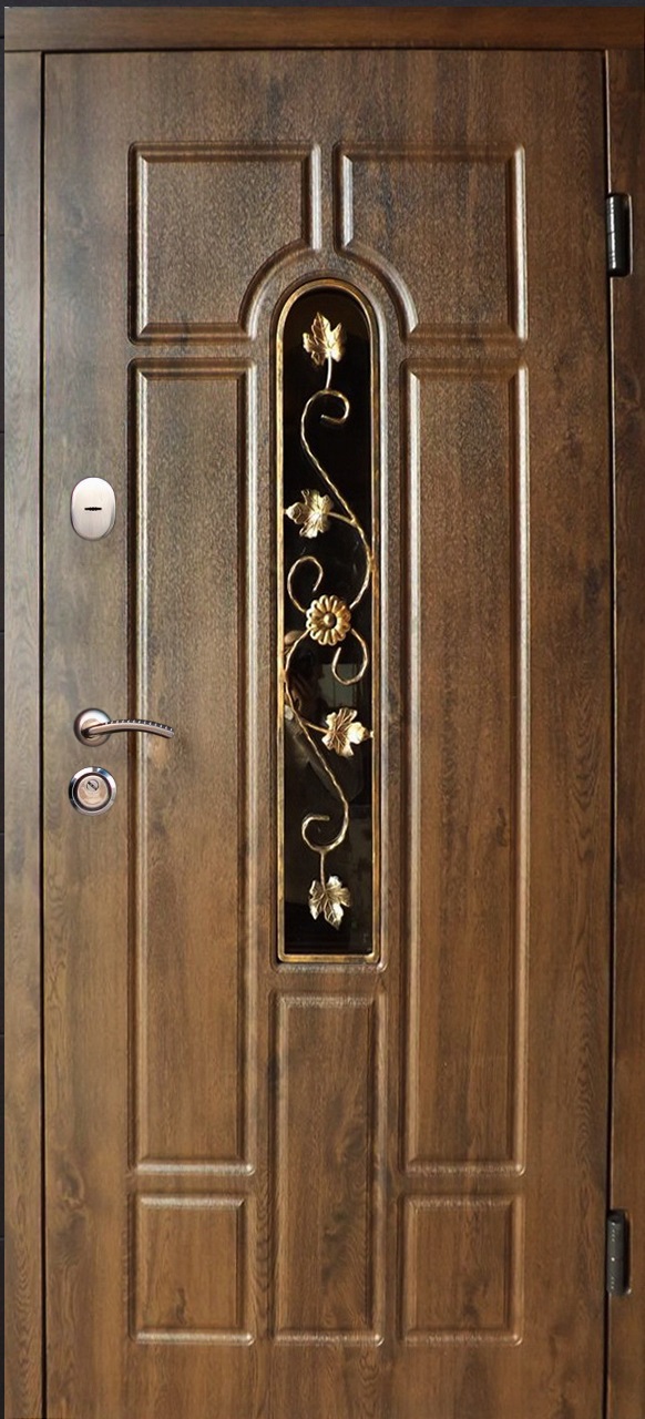 Входные двери Арка с ковкой Стандарт Редфорт